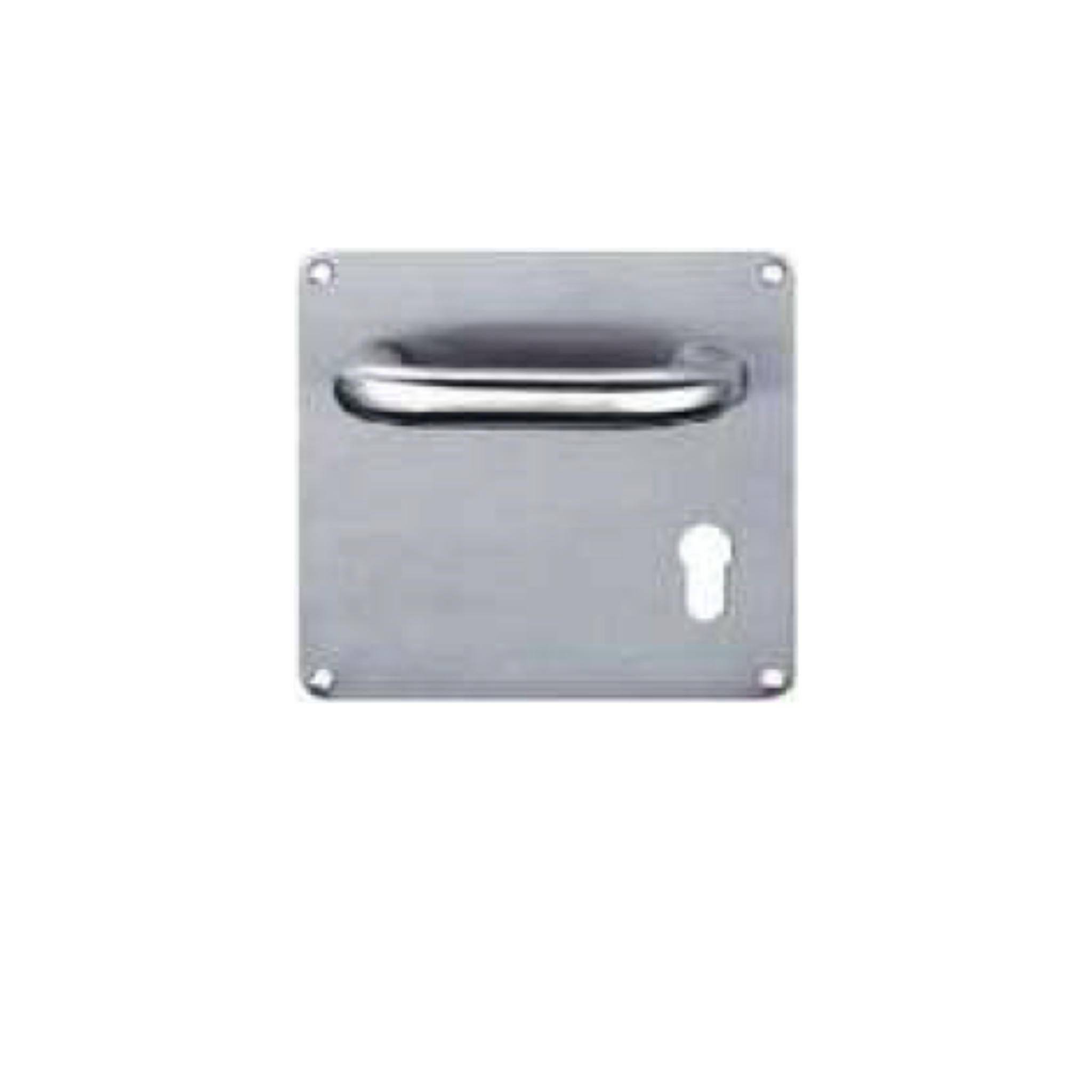 FT08.P.W150.57L.SS, Lever Handles, Square, On Plate, Satin Stainless Steel, CISA