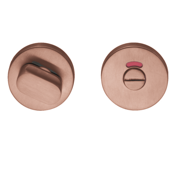 Round WC Bathroom Escutcheon, 53mm, Satin Rose Gold, Stainless Steel or Matt Black - CISA