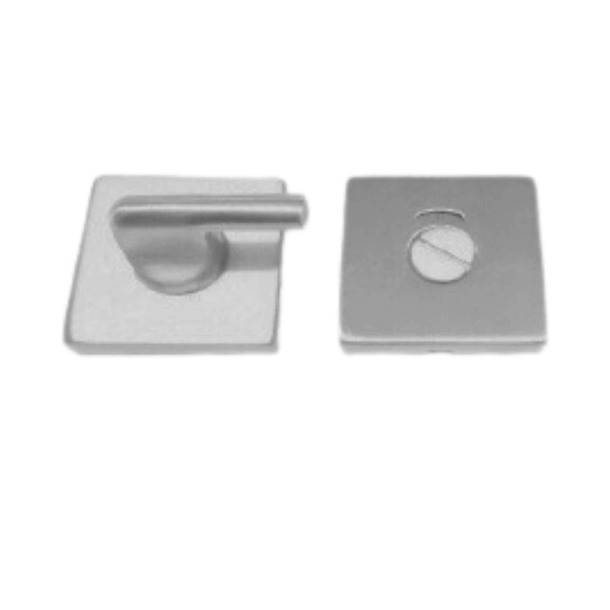 FWC.101.S.SS, WC Escutcheons Square, Per Pair, 53x8mm, Stainless Steel, CISA