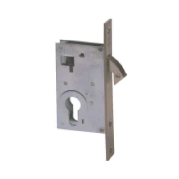 HL40-40-20, Hook Lock, Euro Cylinder, Excluding Cylinder, 40mm (Backset), Stainless Steel, CISA(see below other sizes)