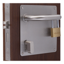 CISA Stainless Steel Cylinder Lock hardware detail for commercial doors — strong stainless style, left or right hand.