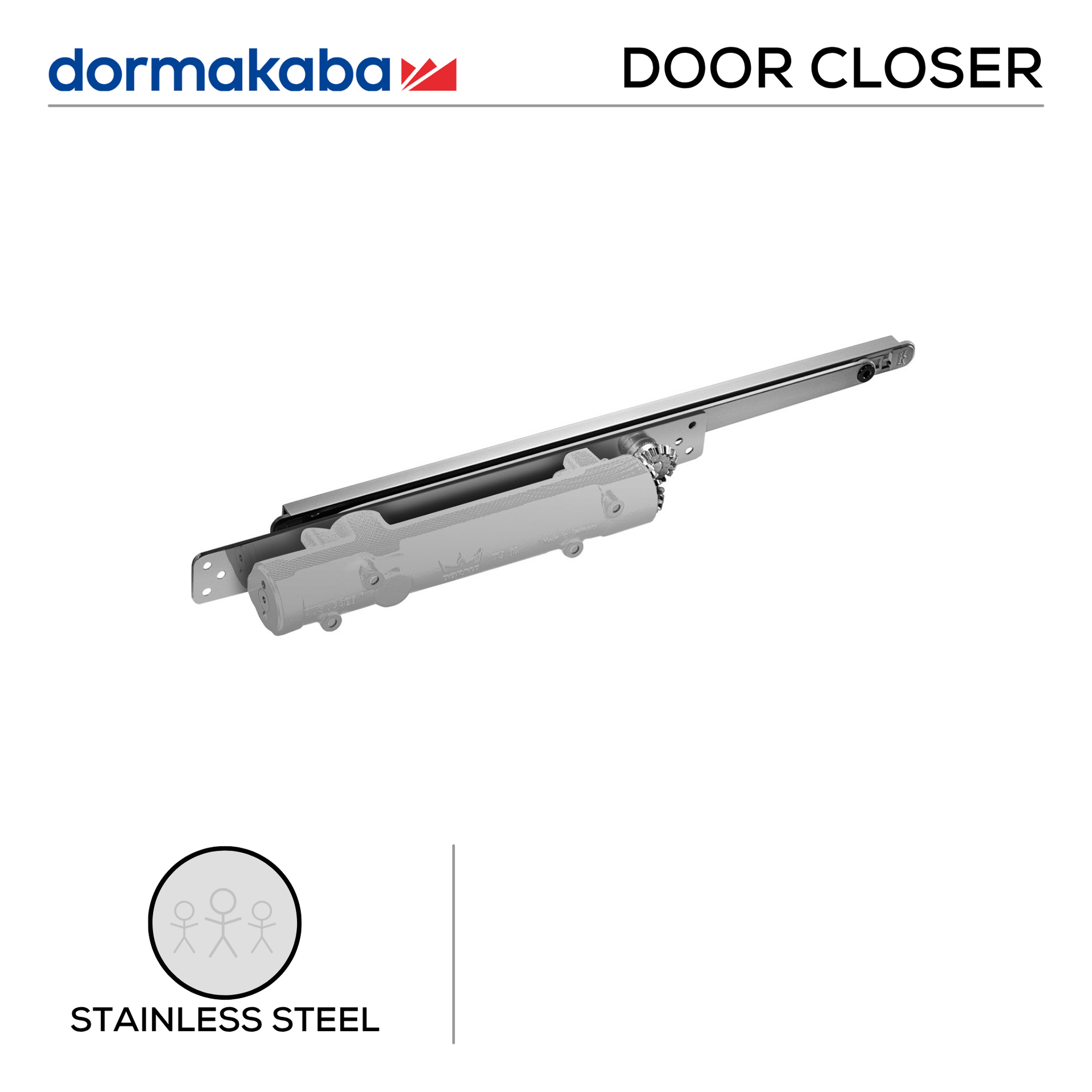 harucamです ITS96 Door Closer Up To 100kg, Non Hold Open | The Stickman Store