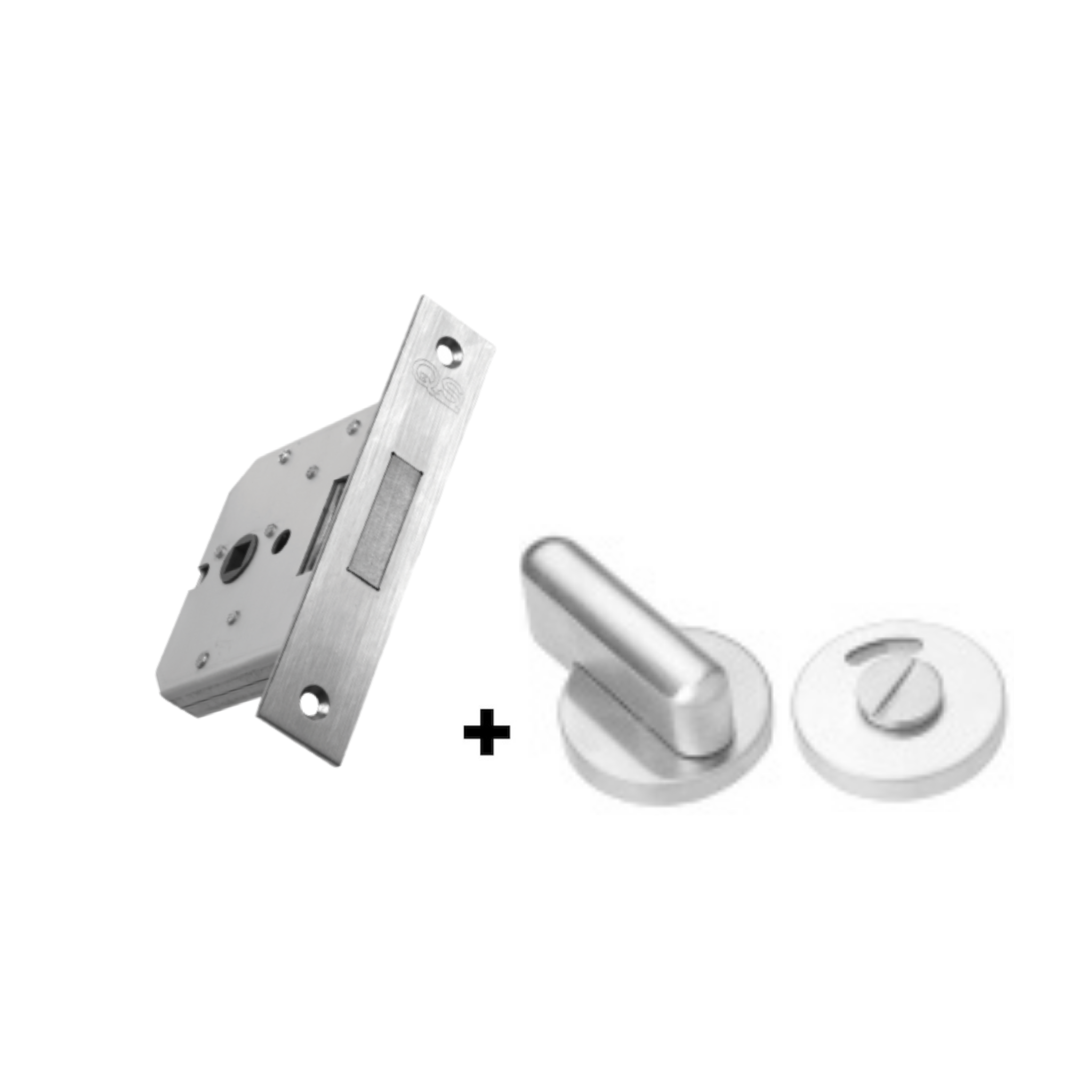 QS0055/5 + QS4409, Bathroom, Indicator with Bolt, Stainless Steel, QS