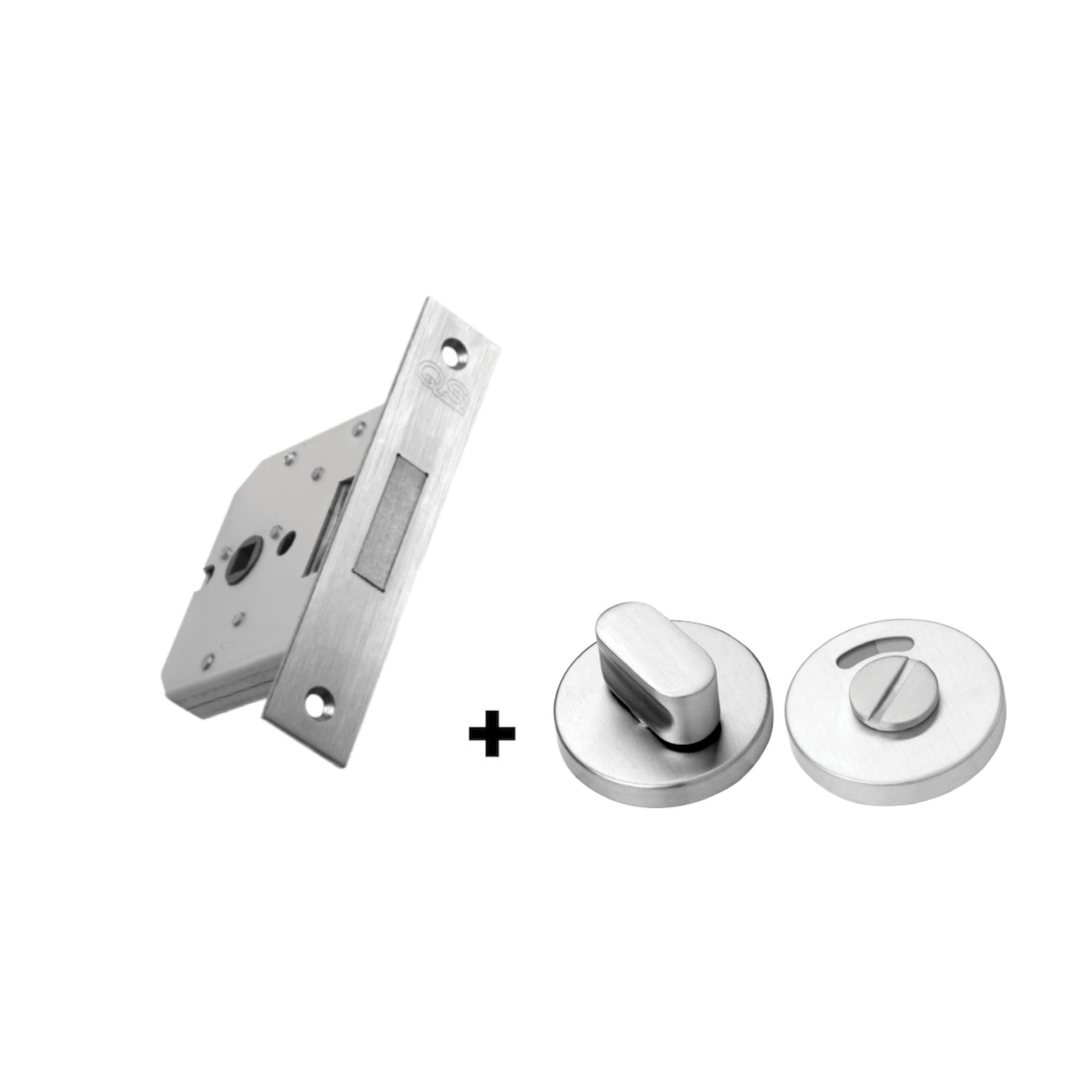 QS0055/5 + QS4410, Bathroom, Indicator with Bolt, Stainless Steel, QS