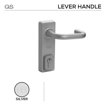 Main product view of QS Timber Lever Handle, made for patio and sliding doors with door style you can actually hold.