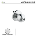QS432, Panic Hardwares, Knob Handle, For use with QS400 series, Stainless Steel, QS-1