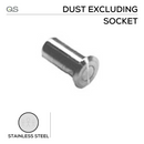 QS4492, Dust Excluding Socket, 832mm (l), Stainless Steel, QS-1