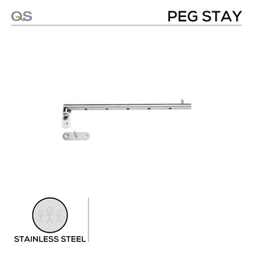 Main product view showing QS Stainless Steel Door — strong stainless style for doors, 300mm.