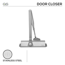 QS680/4 EN1154 Fire-Rated, Size 2-3, 80kg, Door Width: 600 – 1100 mm,Black, QS-2