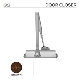 QS680/2 EN1154 Fire-Rated, Size 2-3, Brown, QS