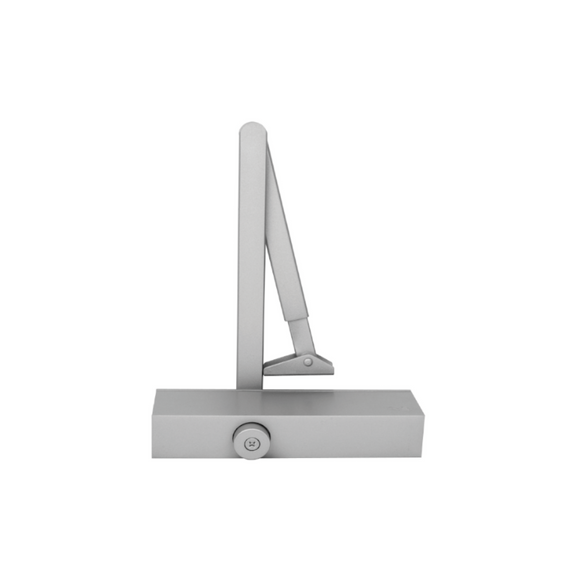 QS Aluminium Door Closer for commercial doors, second look with clean, clever, and ready to work.