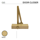 QS700/DA/4 Door Closer – Standard – Up to 80kg – Designer Arm – Delayed Action: (Available in Black, Silver & Gold)-1