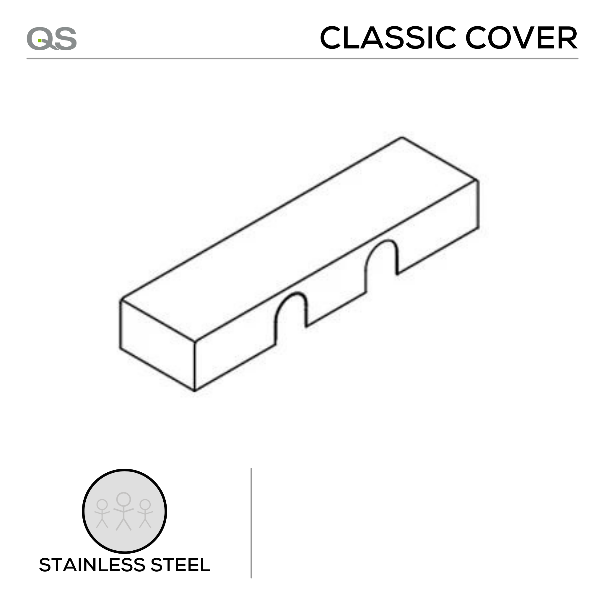 QS7712 classic cover, Stainless Steel Cover for QS700, Classic Style, QS