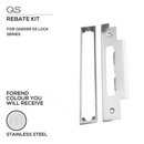 QS Stainless Steel Rebate Kit shown in main product view, giving doors clean stainless confidence.