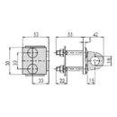 0630018SS, Hardened Steel Hasp (Padlock Accessory), Padlock Excluded, Zink Plated, CISA-2