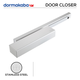 TS91B EMF, Door Closer, Cam Action, Electro Mechanical Hold Open, 950mm (w), Transom Fixing, Door Leaf Fixing, EN 3, Hydraulic Speed Control, Slide Channel, Stainless Steel, DORMAKABA