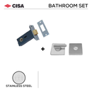WCDL + FWC.101.S.SS, Bathroom, Indicator with Bolt, Stainless Steel, CISA-1