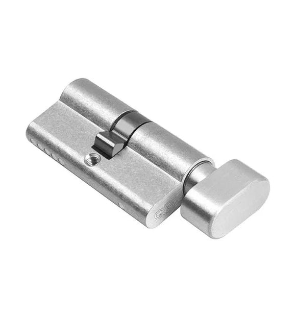 QS Stainless Steel Door Lock for bathroom doors, extra product view with strong stainless style, left or right hand.