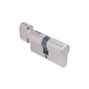 08525-04-00-BLK-KD, 61.6mm - 30.8/30.8, Double Cylinder (Bathroom Privacy), C2000, Thumbturn to Coin, Black, CISA-2