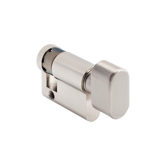 08559-04-00-BLK-KD, 39,5mm - 29.5/10, Half (Single Cylinder), C2000, Thumbturn, Keyed to Differ (Standard), Black, CISA