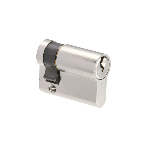 0G304-07-12-KD, 44,5mm - 34.5/10, Half (Single Cylinder), C2000, Key, Keyed to Differ (Standard), 3 Keys, 5 Pin, Nickel, CISA