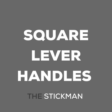 The Stickman Store Lever Handle main product view; handle game upgraded for a better door setup.