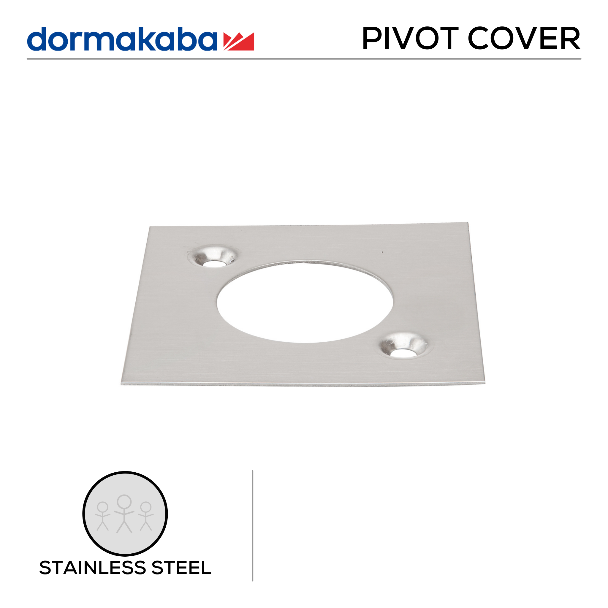 7470, Floor Pivot Cover, , Stainless Steel, DORMAKABA