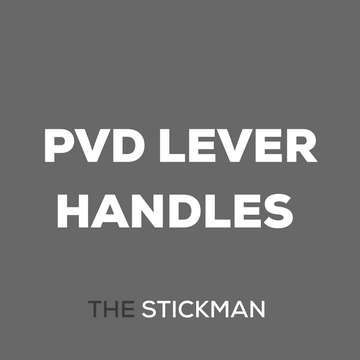 Main product view of The Stickman Store Brass Lever Handle, made for doors with solid brass style.