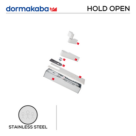 BTS75 SAA HO Set, Floorspring Set, Single Action, Hold Open, 120 kg, 1100mm (w), Aluminium, EN 1-4, Standard, 7411K/56E Top Centre, 7456/1 Bottom Strap, DORMAKABA