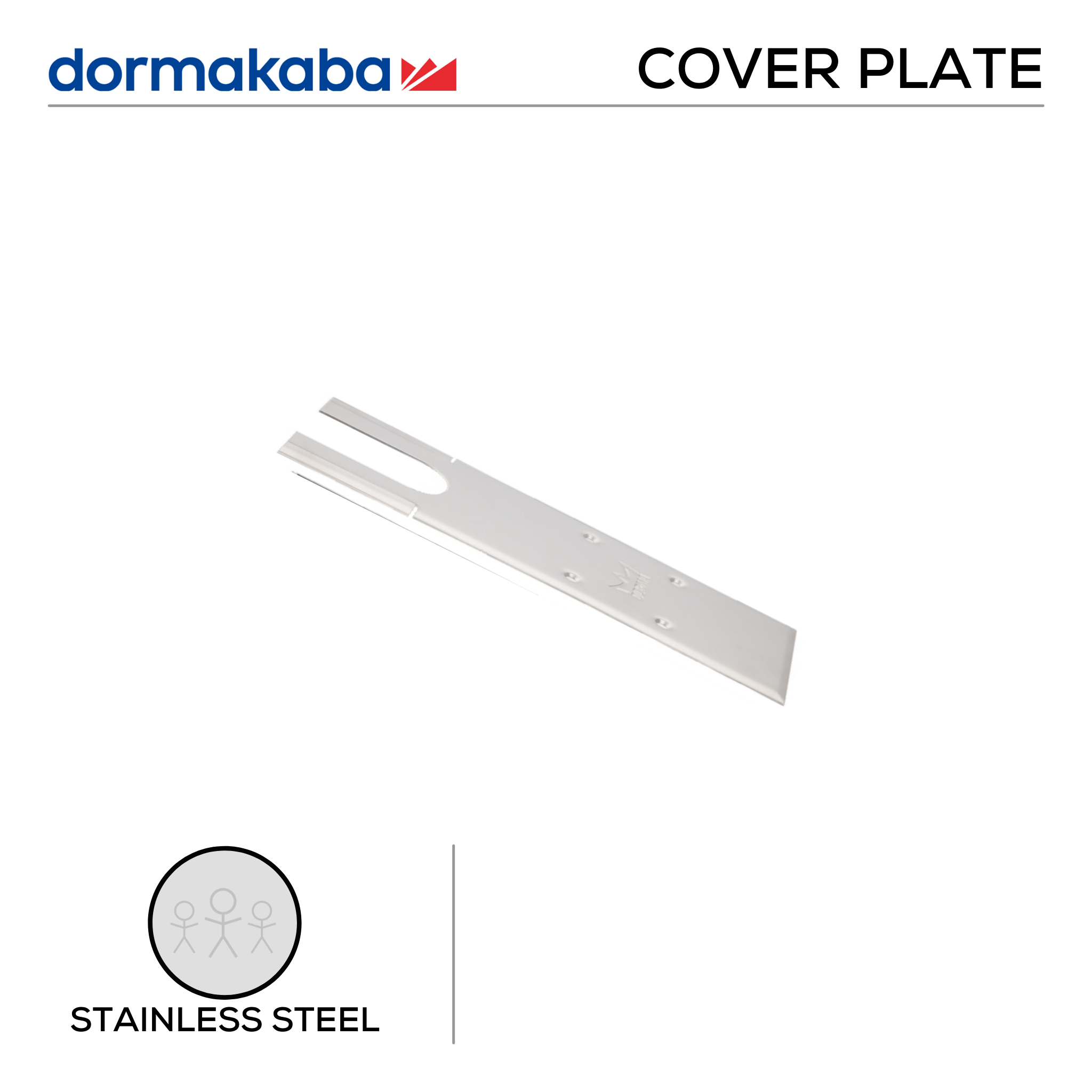 BTS 75V Cover Plate 7510, Cover Plate, Stainless Steel, DORMAKABA