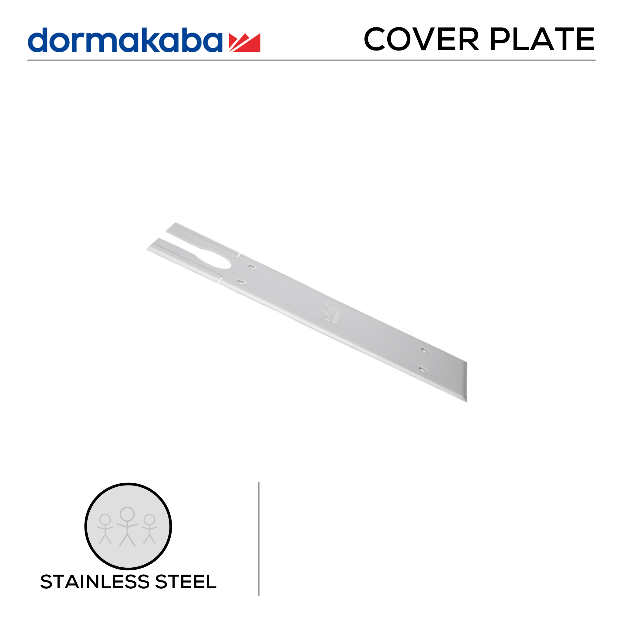 BTS 80 Cover Plate 7410, Cover Plate, Stainless Steel, DORMAKABA