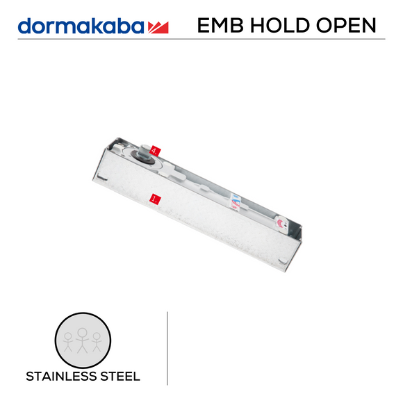 BTS 80 EN6, Floorspring Mechanism Only (Plate excluded), Cement Box, Electro Mechanical Hold Open(EMB), Standard, DORMAKABA