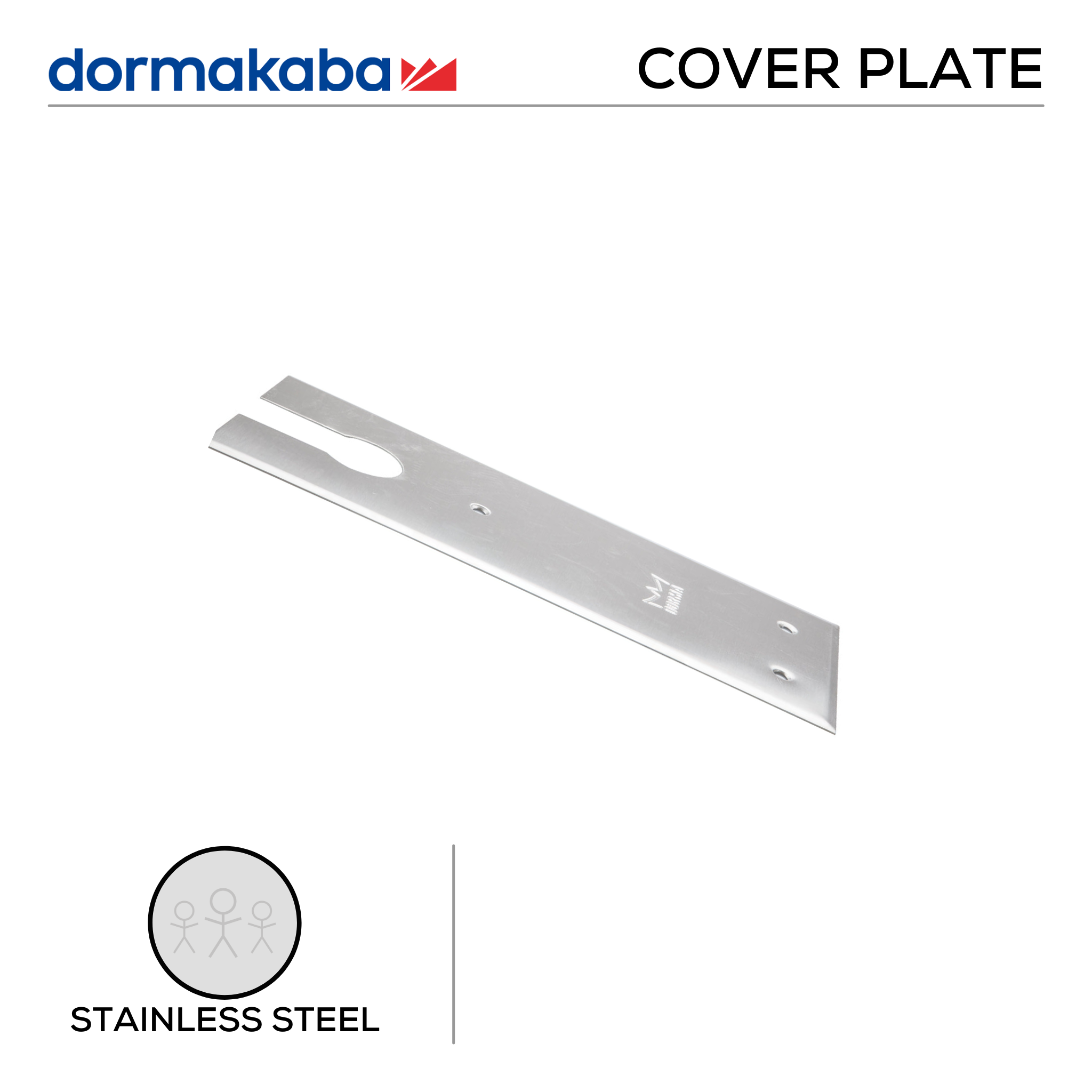 BTS 84 Cover Plate 8410, Cover Plate, Stainless Steel, DORMAKABA