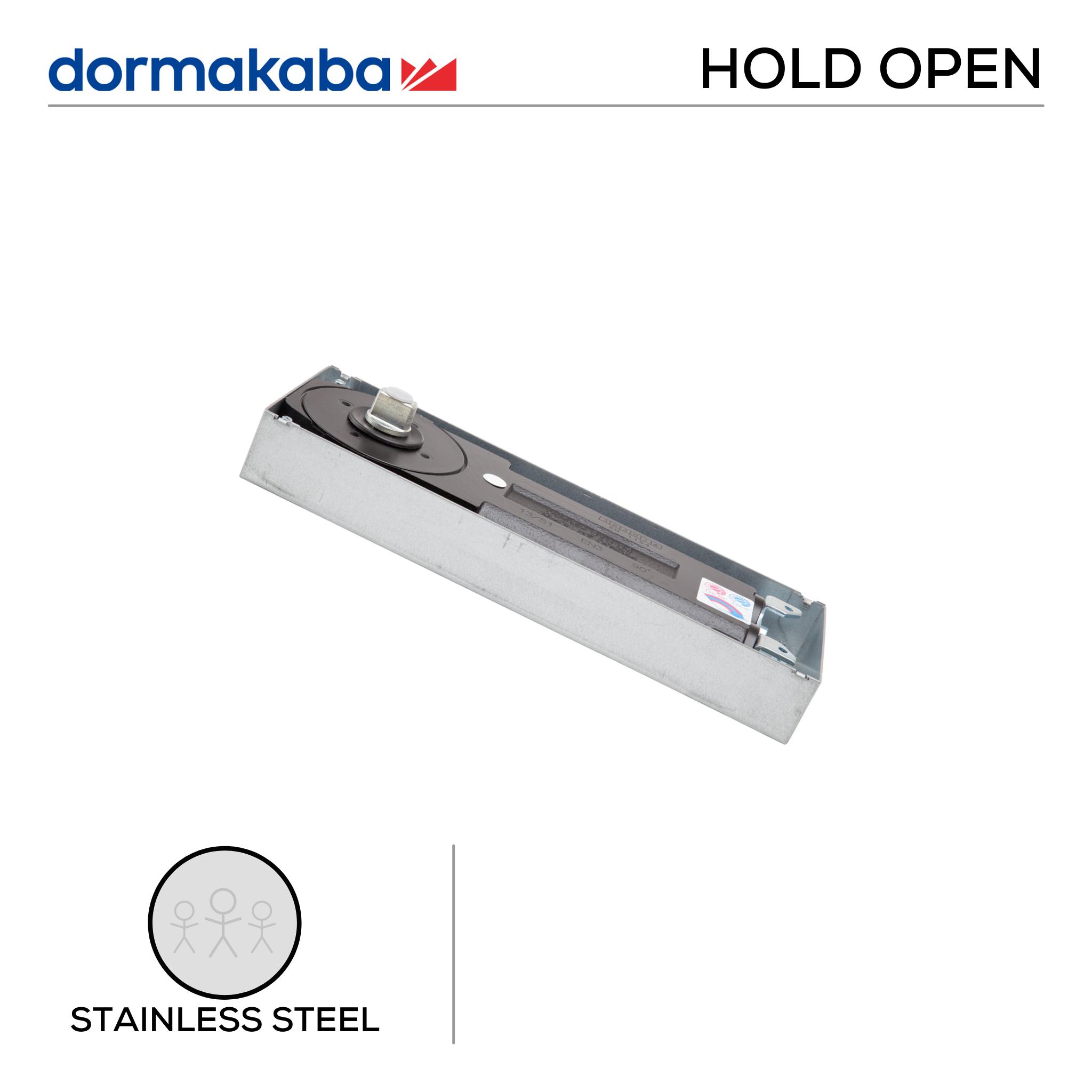 BTS 84 HO EN4, Floorspring Mechanism Only (Plate excluded), Cement Box, Hold Open, EN 4, DORMAKABA