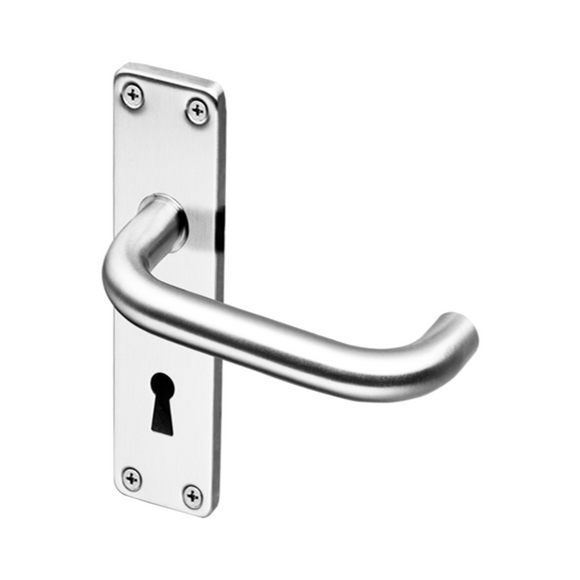 Coupe  Kiruna, Lever Handles, Tubular, On Plate, Stainless Steel, QS