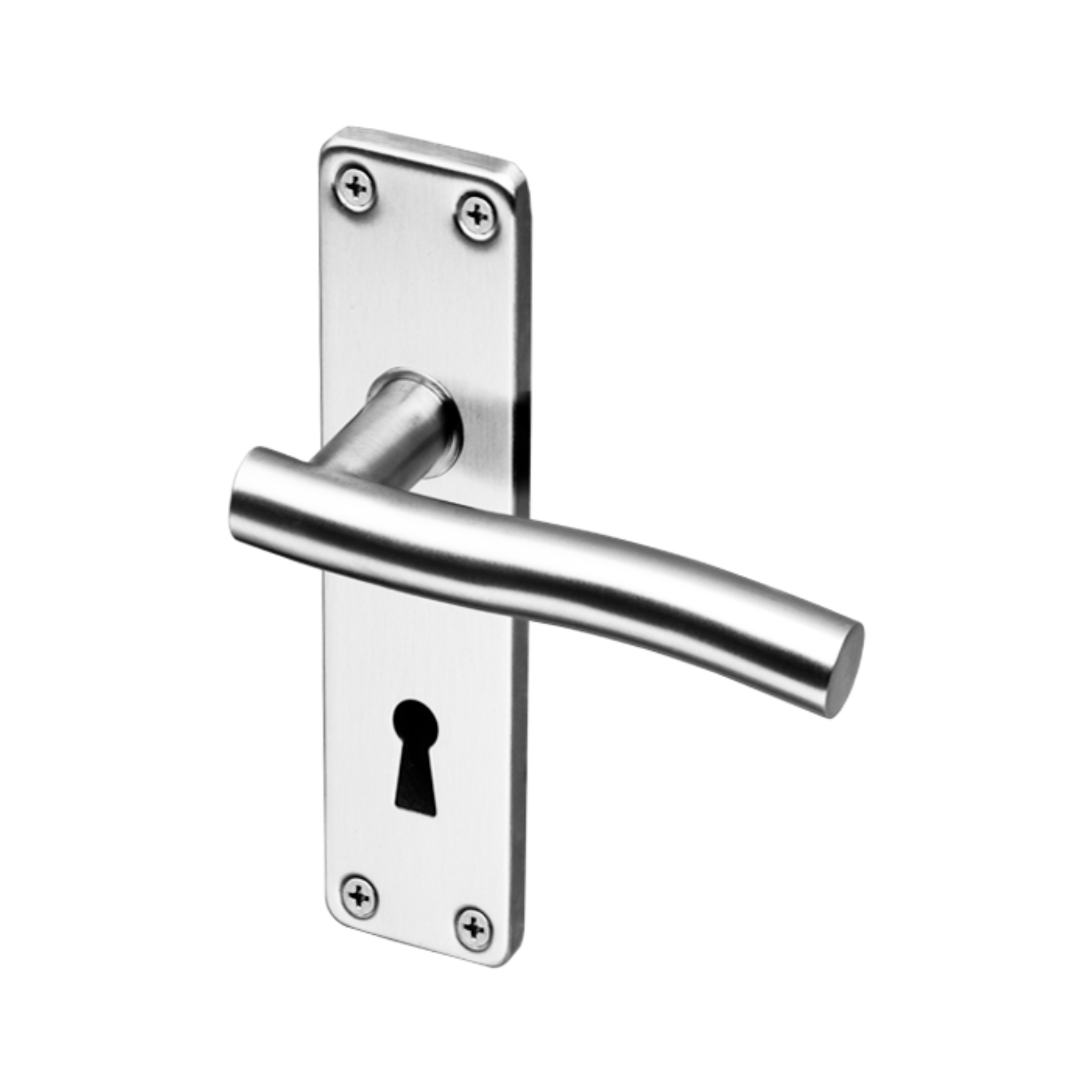 Coupe  Namsos, Lever Handles, Tubular, On Plate, Stainless Steel, QS