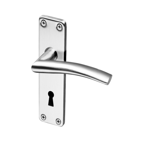 Coupe  Solna, Lever Handles, Tubular, On Plate, Stainless Steel, QS