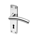 Coupe  Umea, Lever Handles, Tubular, On Plate, Stainless Steel, QS-2