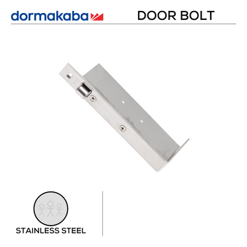 DORMAKABA Stainless Steel Door shown in main product view, giving doors clean stainless confidence, 147mm (l) x 55mm (w).