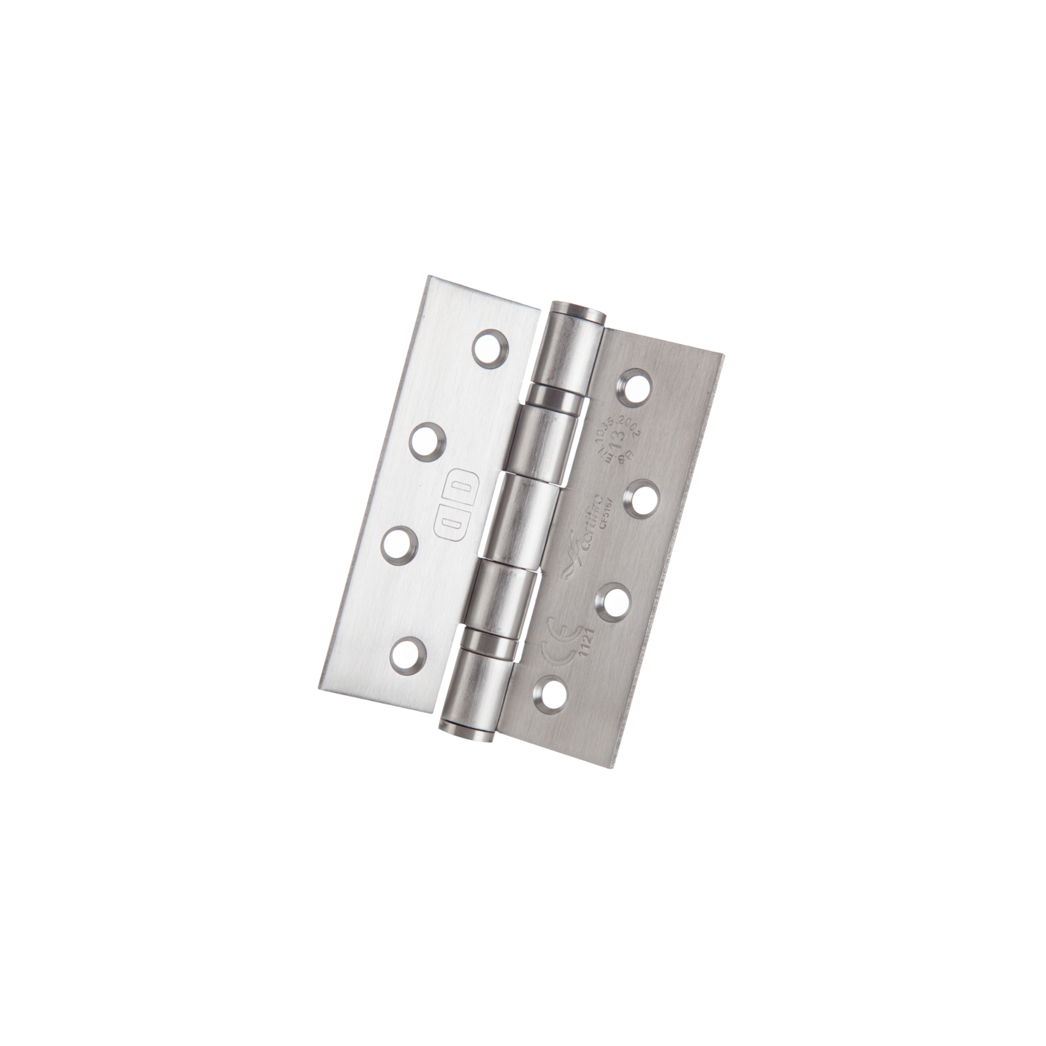 DBB-SS-009, Butt Hinge, Two Ball Bearing, 2 x Hinges (1 Pair), Max Door Weight: 80kg, 102mm (h) x 75mm (w) x 3mm (t), Stainless Steel, DORMAKABA