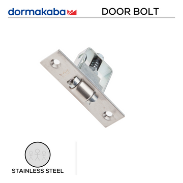 Main product view showing DORMAKABA Stainless Steel Door — tough stainless shine for doors, 76mm (l) x 40mm (w).