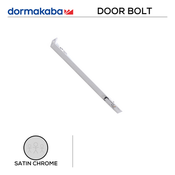 DORMAKABA Satin Chrome Door shown in main product view, giving doors solid gear with a sharp finish, 305mm (l) x 48mm (w).