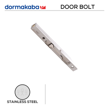 DORMAKABA Stainless Steel Door shown in main product view, giving doors clean stainless confidence, 160mm (l) x 16mm (w).
