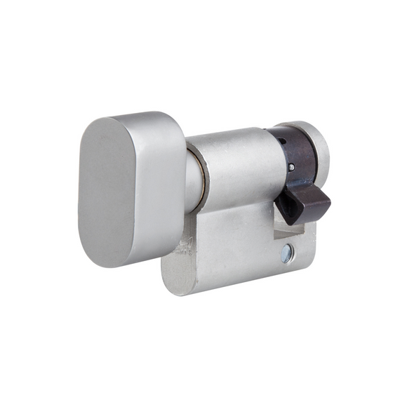 DHK004202, 40mm - 30/10, Half (Single Cylinder), Thumbturn, Matt Black, DORMAKABA