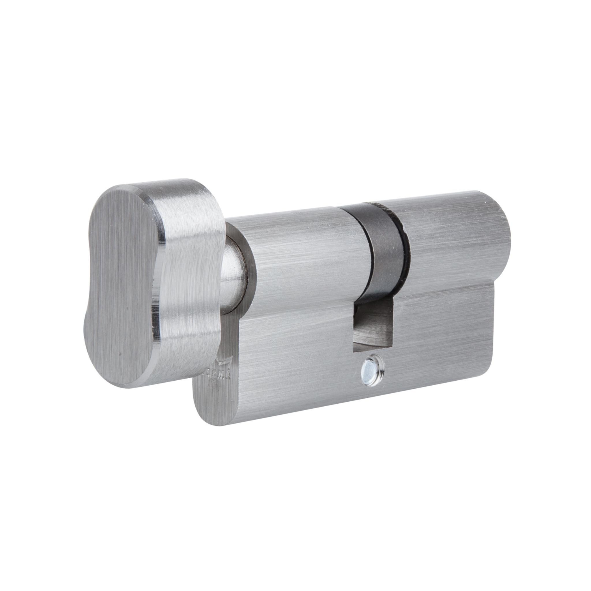 DKC056501 KD, 65mm - 33/33, Double Cylinder, Thumbturn to Key, Keyed to Differ (Standard), 2 Keys, 5 Pin, Satin Nickel, DORMAKABA