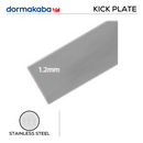 DKP-SS-161-304, Kick Plate, 1.2mm (t), Grade 304, Brushed Stainless Steel, DORMAKABA-1
