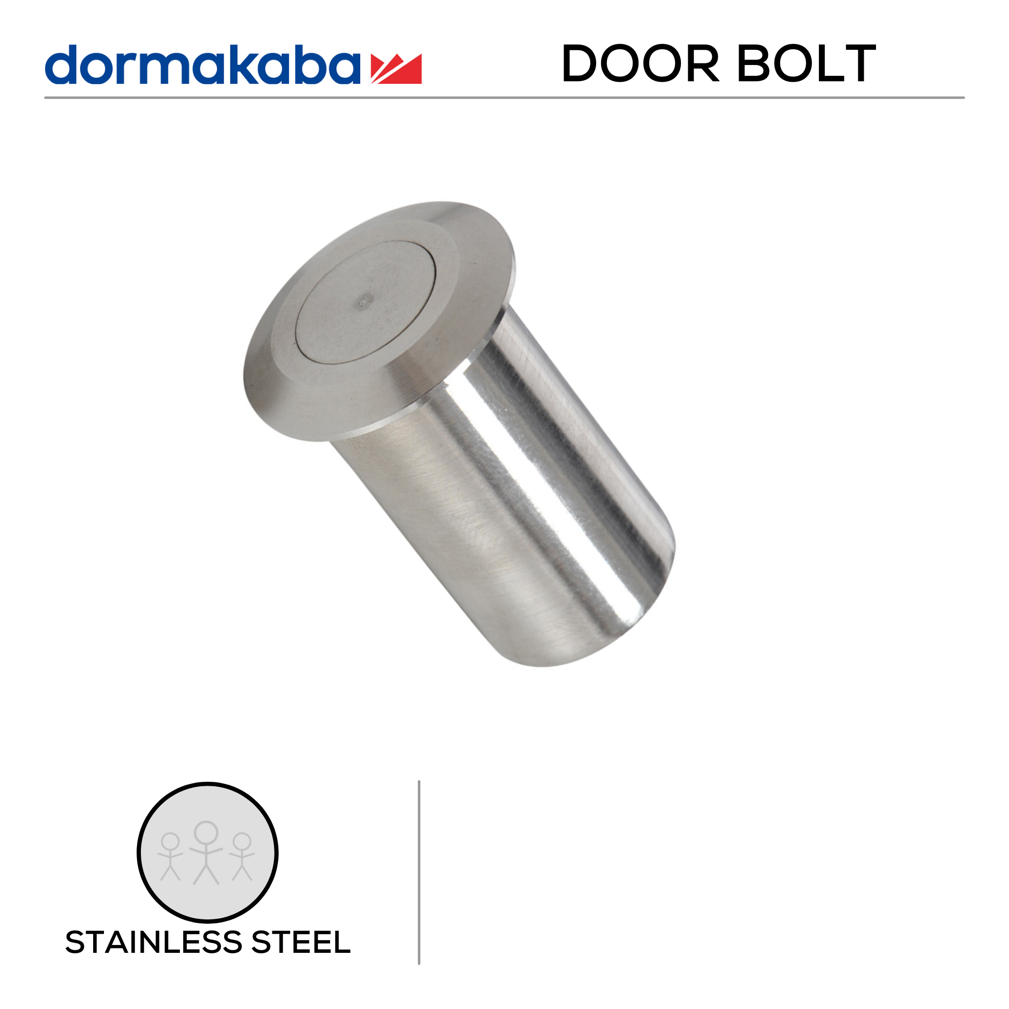 DPS-SS-032, Dust Proof Strike, 38mm (l) x 19mm (Ø) x 13mm (t), Stainless Steel, Dormakaba