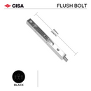 FBB200.BL, Flush Bolt, Box Type, 200mm (l) x 19mm (w), Black, CISA-1