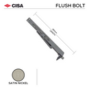CISA Satin Nickel Mortice Lock main product view; solid gear with a sharp finish for a better door setup, 150mm (l) x 25mm (w).