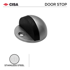 FDS01.SS, Door Stop, Floor Mounted, Hooded, Stainless Steel, CISA